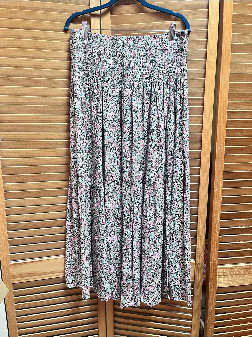 NATURAL LIFE Pink & Mint Floral Maxi Skirt
